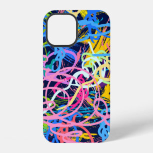 Funda Para iPhone 12 Fondo de Bellas Artes. Patrón continuo con textura