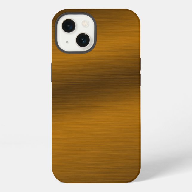 Funda Para iPhone Fondo de Bronce Pulido (Reverso )