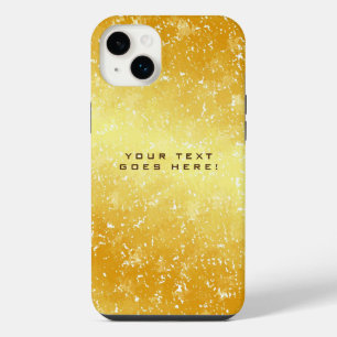 Funda Para iPhone 14 Plus Fondo de color dorado único y sencillo