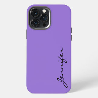 Funda Para iPhone 13 Pro Max fondo de color púrpura pastel oscuro
