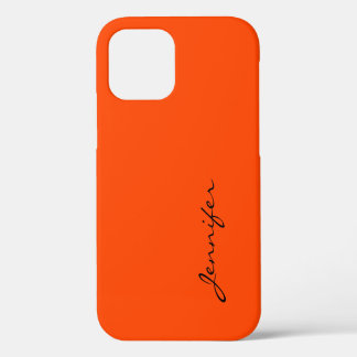 Funda Para iPhone 12 Pro fondo de color rojo naranja