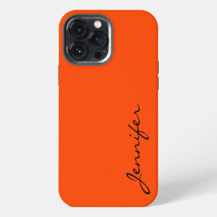 Funda Para iPhone 13 Pro Max fondo de color rojo naranja