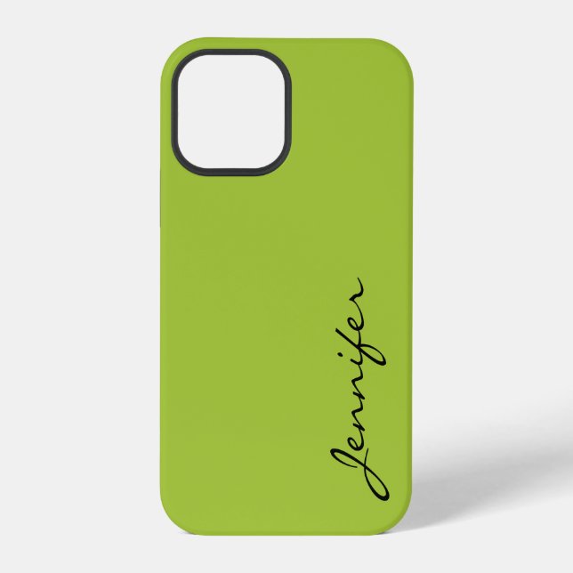 Funda Para iPhone fondo de color verde Android (Reverso )