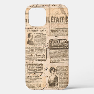 Funda Para iPhone 12 Fondo de estilo vintage creativo. Textura de papel