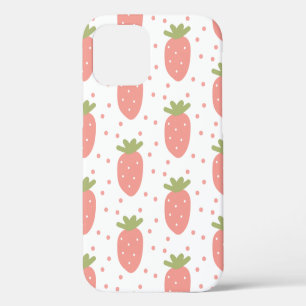 Funda Para iPhone 12 Fondo de fresas frutas