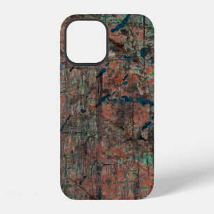 Funda Para iPhone 12 Fondo de grunge multicolor abstracto con textura c