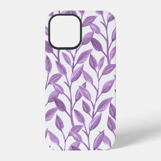 Funda Para iPhone Fondo de hojas de papel digital (Reverso )