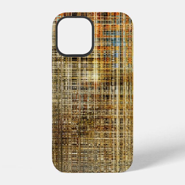 Funda Para iPhone Fondo de intersección geométrica abstracta (Reverso )