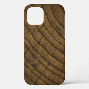 Funda Para iPhone 12 Fondo de madera de pino natural. Material crudo. O