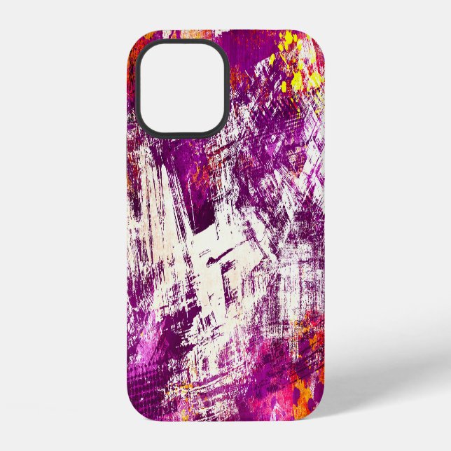 Funda Para iPhone Fondo de manchas abstractas oscuras (Reverso )