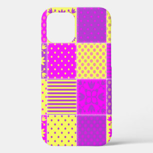 Funda Para iPhone 12 fondo de mosaico con diferentes patrones art,b