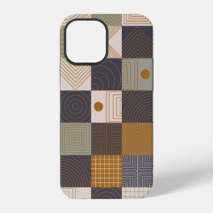 Funda Para iPhone 12 Fondo de mural geométrico. Ilustración vintage de