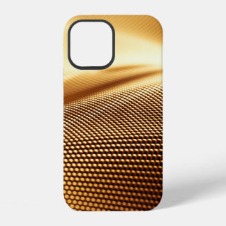 Funda Para iPhone 12 Fondo de oro de lujo de drenaje de partículas. 3.ª