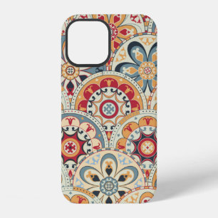 Funda Para iPhone 12 Fondo de pantalla abstracto sin fisuras con círcul