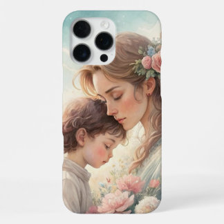 Funda Para iPhone 16 Pro Max Fondo de pantalla para iPhone de acuarela romántic