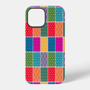Funda Para iPhone 12 Fondo de patchwork: mezcla de patrones diversos