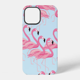 Funda Para iPhone 12 Fondo de patrón continuo de ave flamenco tropical
