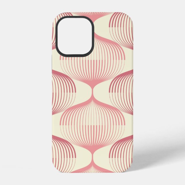 Funda Para iPhone Fondo de patrón geométrico continuo con línea. A (Reverso )