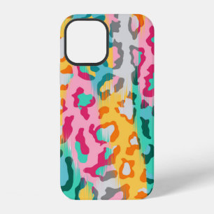 Funda Para iPhone 12 Fondo de piel de animal de leopardo abstracto colo