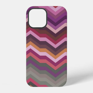 Funda Para iPhone 12 Fondo de rayas abstractas retro de color, moda Z
