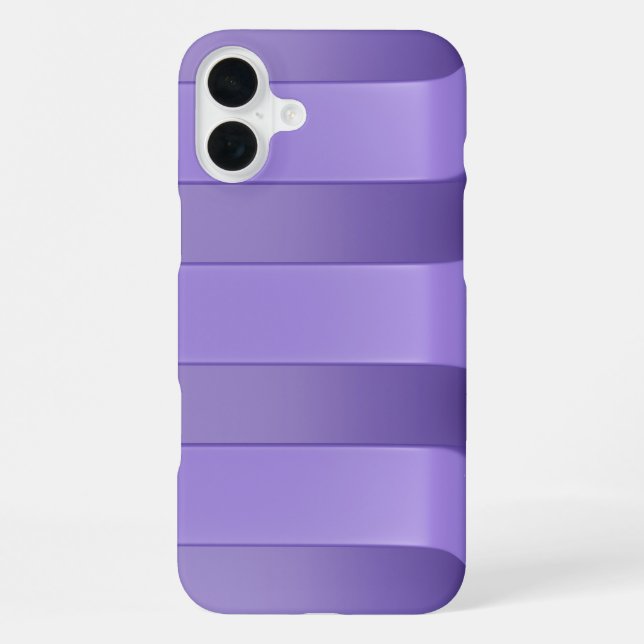 Funda Para iPhone Fondo de rayas moradas (Reverso )