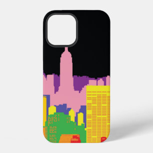 Funda Para iPhone 12 Fondo de silueta urbana de la ciudad decorativa ed