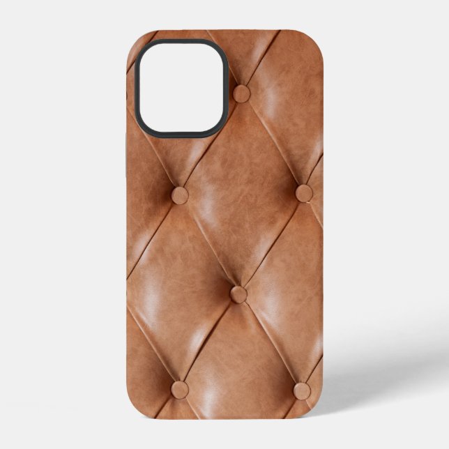 Funda Para iPhone fondo de sofá de cuero (Reverso )
