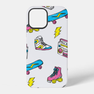 Funda Para iPhone 12 Fondo de tema vintage con patinaje radial para zap