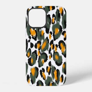 Funda Para iPhone 12 Fondo de textura de estampado de leopardo