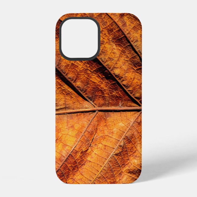 Funda Para iPhone Fondo de textura de hoja seca (Reverso )