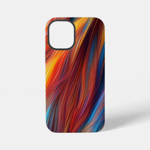 Funda Para iPhone 12 Mini Fondo de textura de pelaje colorido-68454