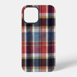 Funda Para iPhone 12 Fondo de textura de tela al cuadrado.
