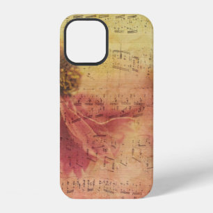 Funda Para iPhone 12 Fondo de textura papel flor