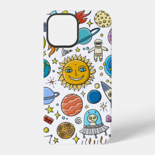 Funda Para iPhone 12 Fondo espacial. Planetas del sistema solar. Roca