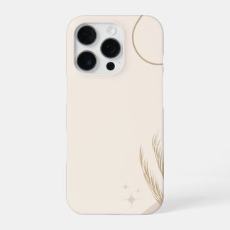Funda Para iPhone 16 Pro Fondo estético floral marrón beige para Linktree |
