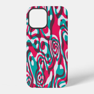 Funda Para iPhone 12 Fondo funky sin costuras de ácido psicodélico.