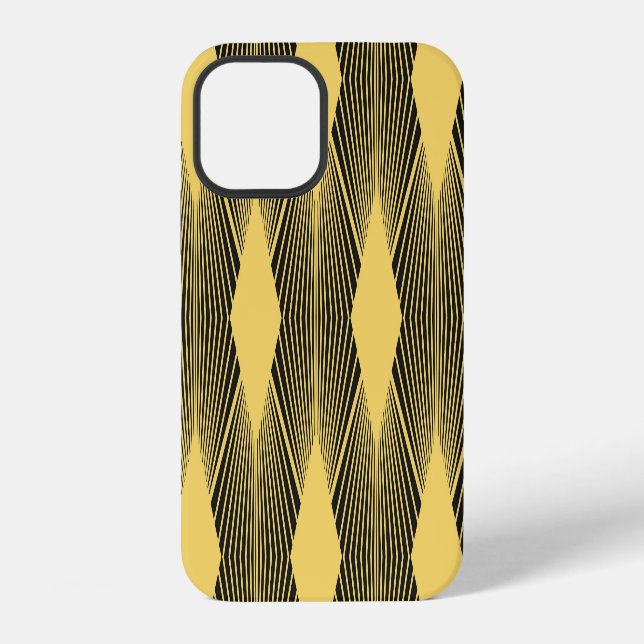 Funda Para iPhone Fondo geométrico abstracto Art Deco (Reverso )