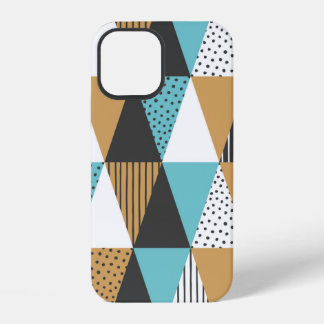 Funda Para iPhone 12 Fondo geométrico. Ilustración vintage abstracta