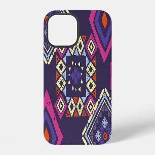 Funda Para iPhone 12 Fondo geométrico primitivo étnico tribal.
