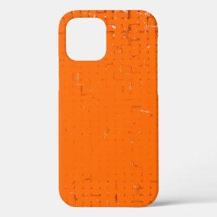 Funda Para iPhone 12 Fondo marrón oscuro grunge. O negro blanco naranja