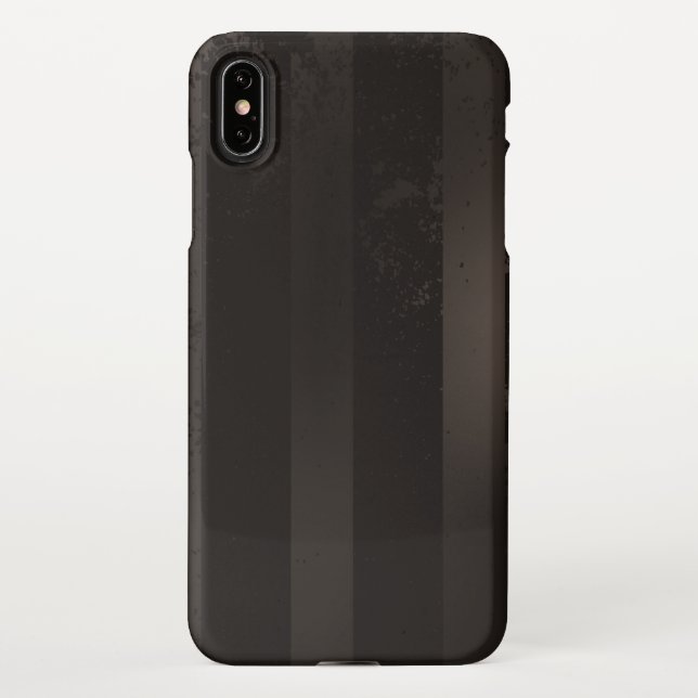 Funda Para iPhone fondo marrón rayado de vapor (Reverso)