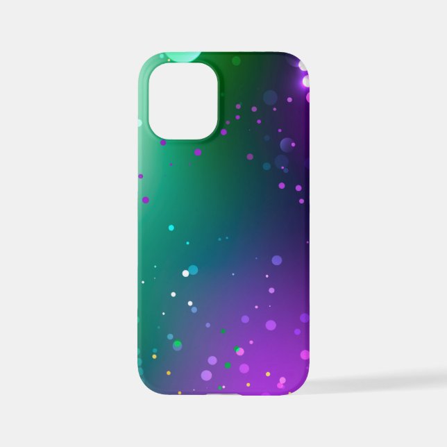 Funda Para iPhone Fondo morado festivo Mardi Gras (Reverso )