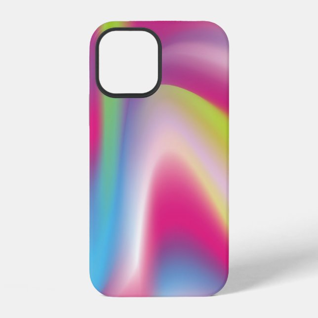 Funda Para iPhone Fondo multicolor gradienteabstracto, arte, bac (Reverso )