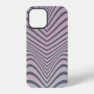 Funda Para iPhone 12 Fondo psicodélico granuloso. Patrón de rayas de ce