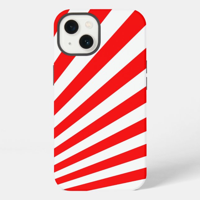 Funda Para iPhone Fondo Retro Red Sun Rings (Reverso )