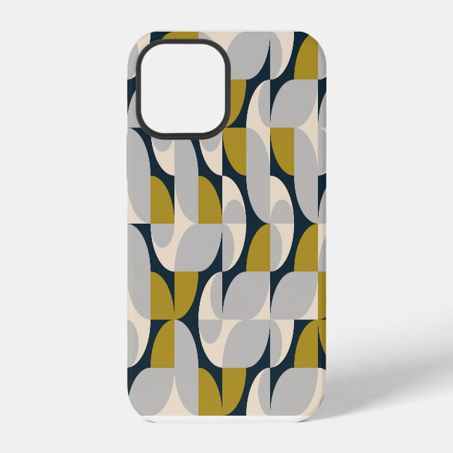 Funda Para iPhone Fondo Retro Vintage Geométrico Moderno (Reverso )
