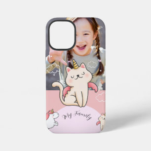Funda Para iPhone 12 Mini Fondo rosa y chica dulce