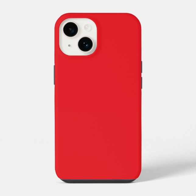 Funda Para iPhone Fondo Sólido Rojo (Reverso )