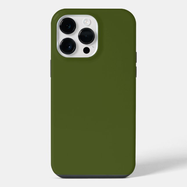 Funda Para iPhone Fondo verde Kaki si lo desea (Reverso )