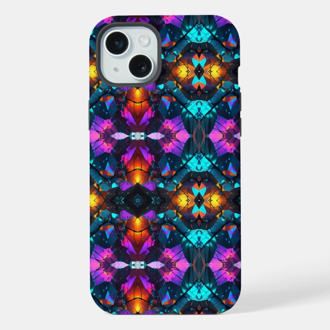 Funda Para iPhone Formaciones de rock mineral brillantes (Reverso )